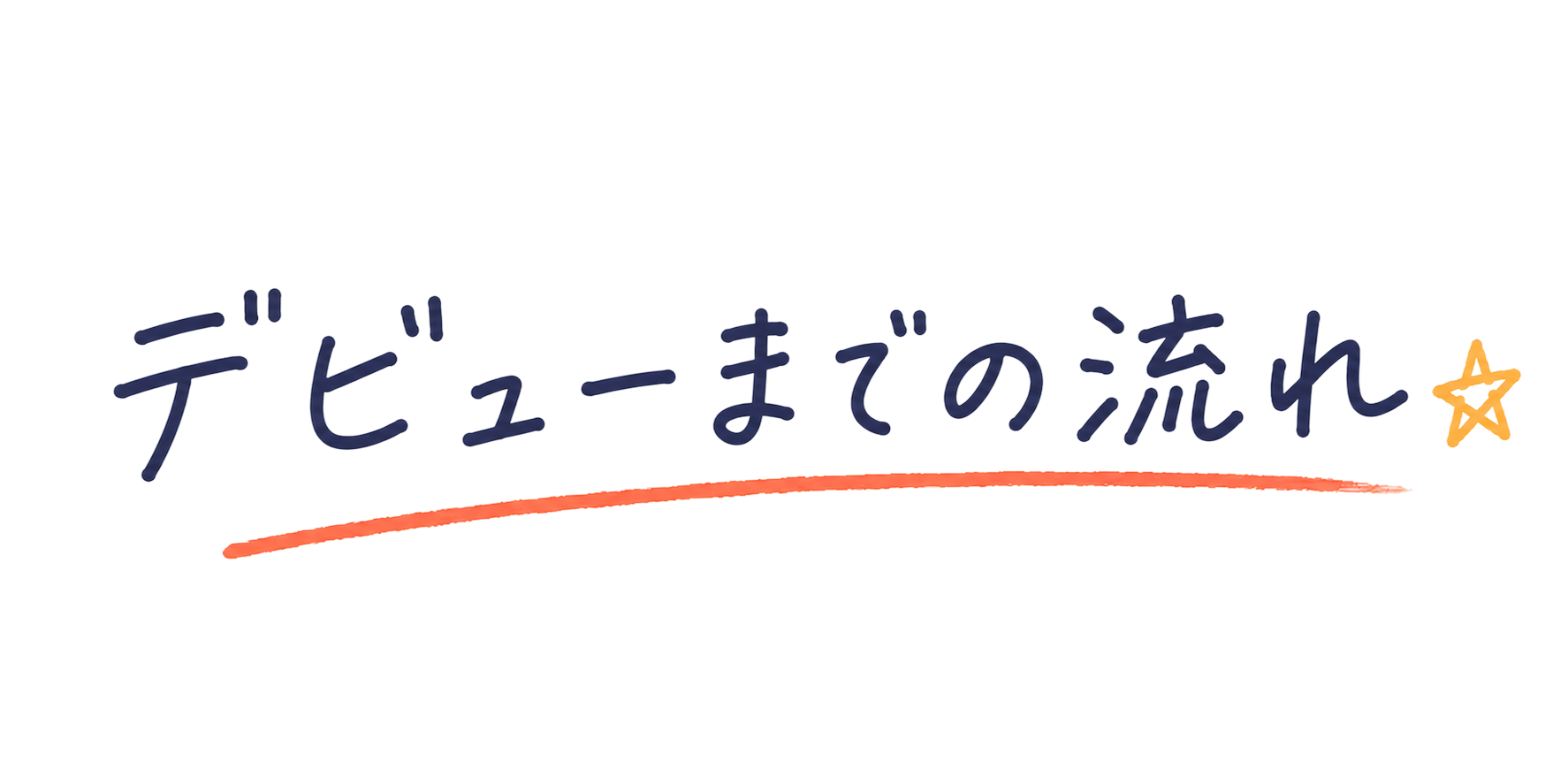 デビューまでの流れ