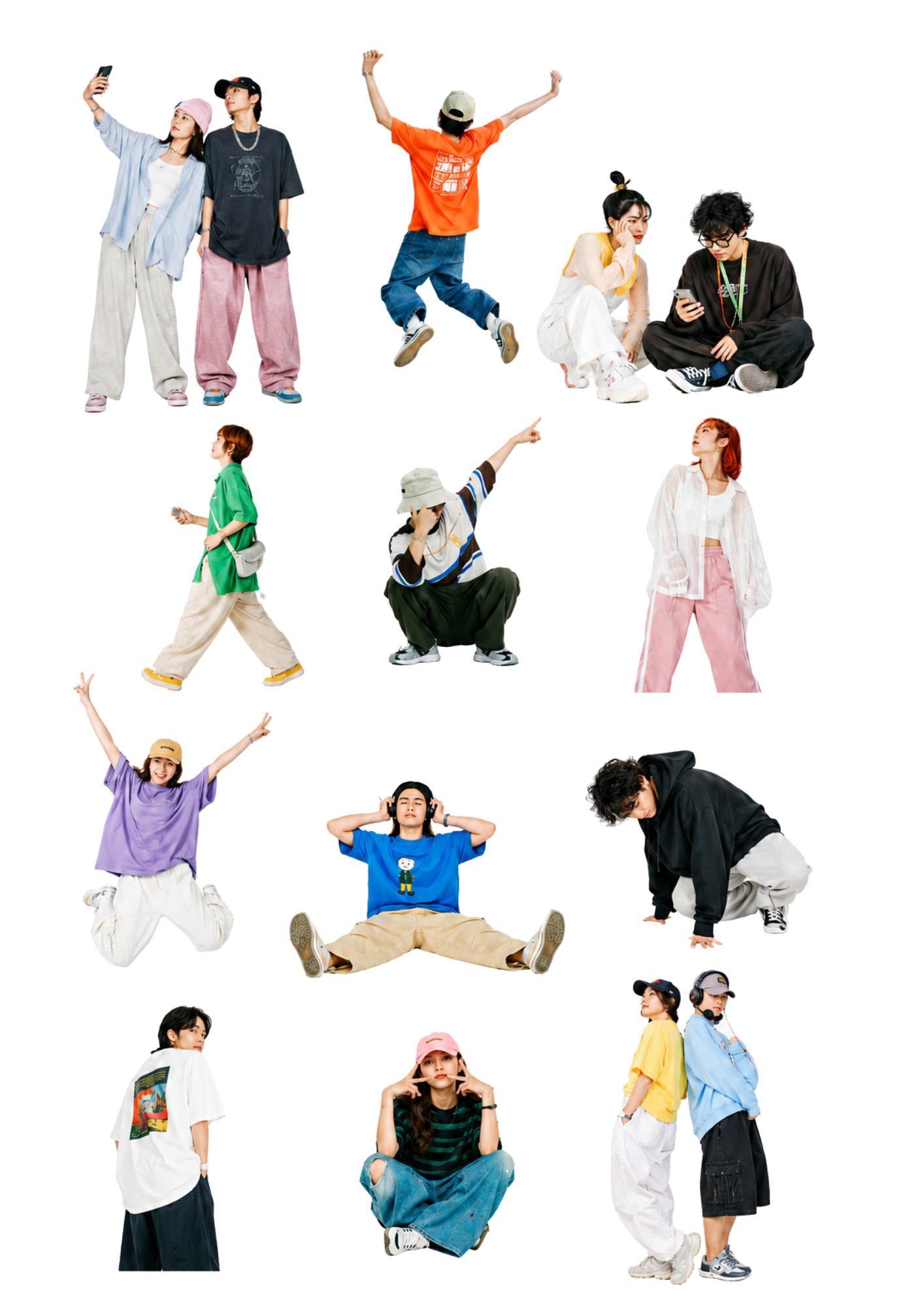 楽しそうにポーズをとるライバー